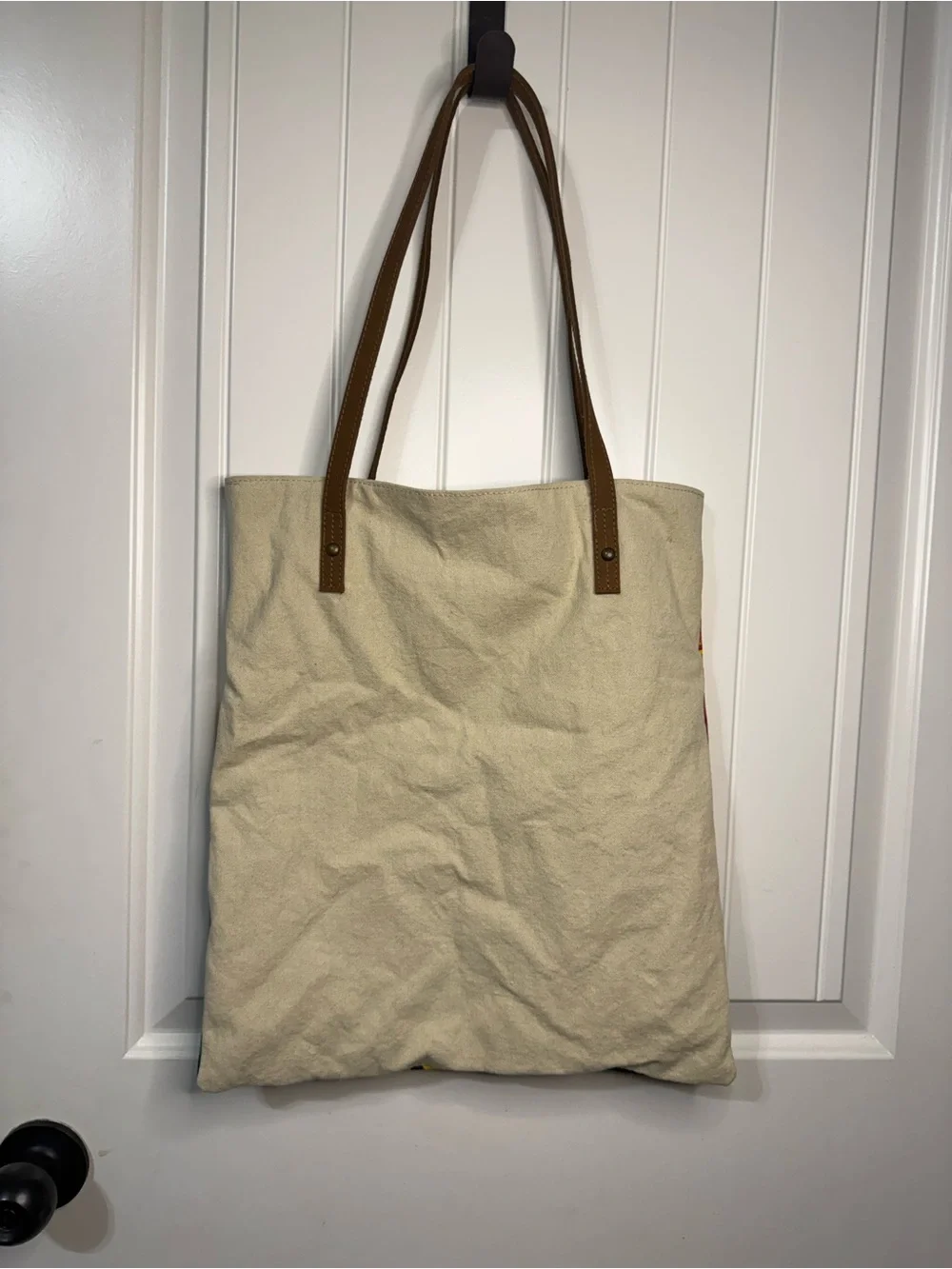 Croscill Sunflower Canvas Tote in Yellow, Blue and Brown